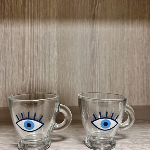 סט 6 כוסות קפה עין 🧿