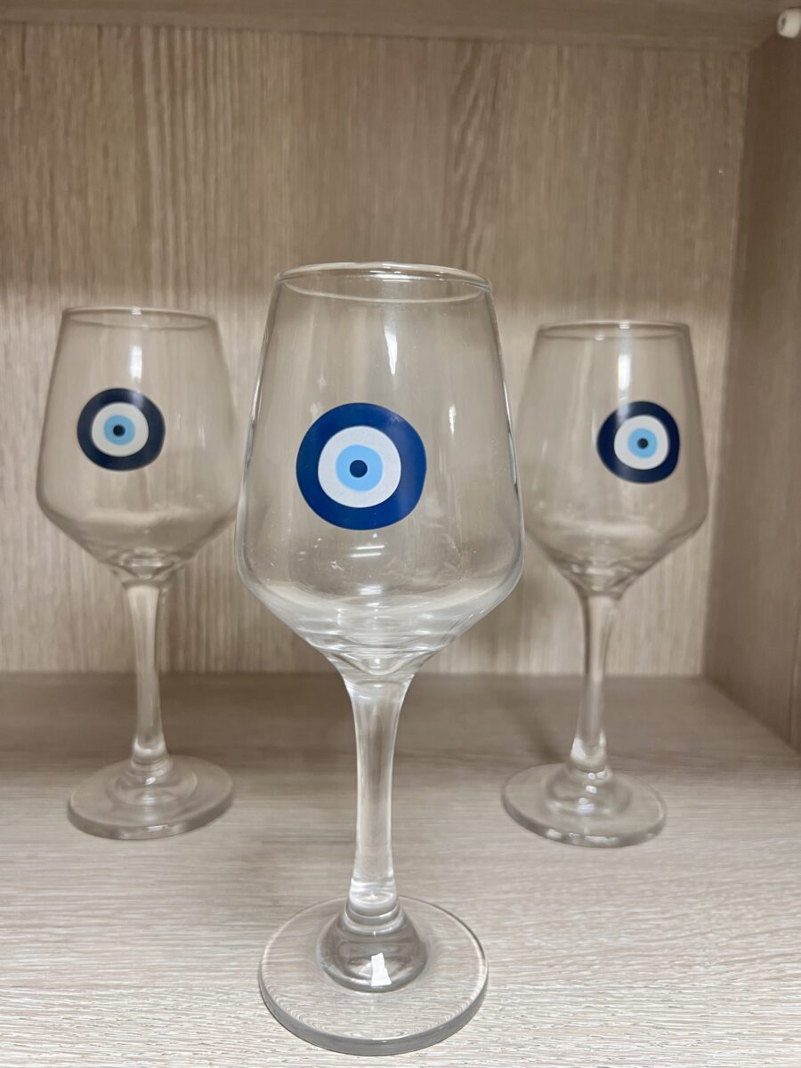 כוסות יין עין כחולה🧿 – תמונה 2